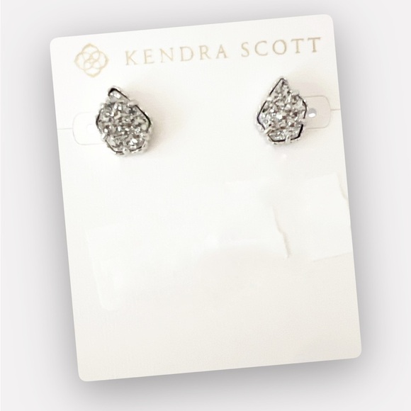 NWT Kendra Scott Tessa
Rhodium Drusy Stud Earrings. - Picture 1 of 4
